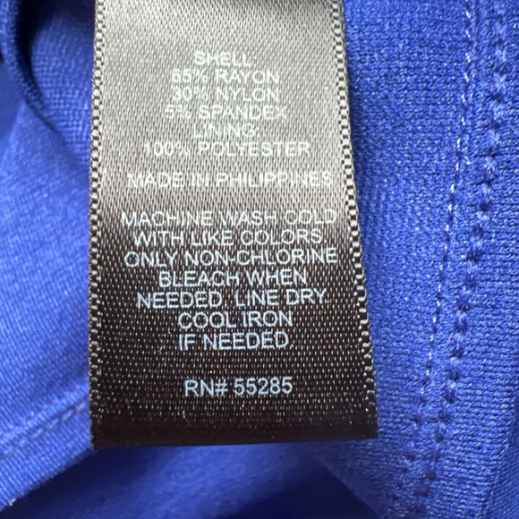 Express Blue Sleeveless Bodycon Dress (L) - Picture 7 of 7